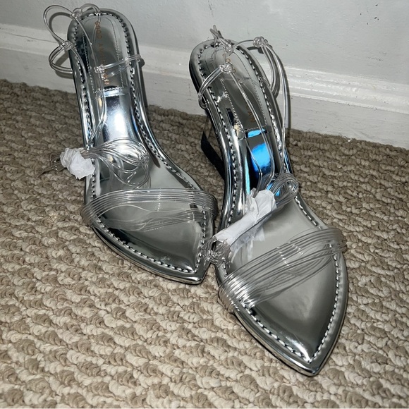 GOOD AMERICAN Silver wedge SIZE: 8 - Picture 5 of 7